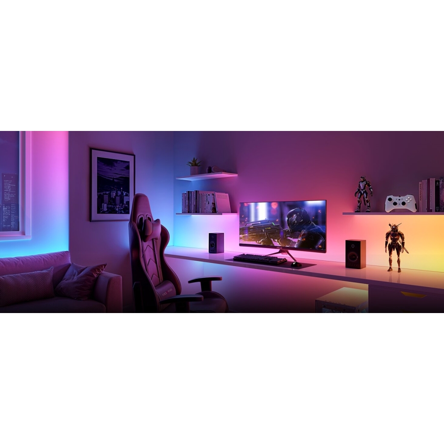 Govee - LED RGBWWIC Hämardatav pikendus riba Riba Valgustus 2 Pro 1m Wi-Fi Matter