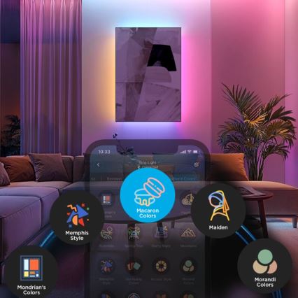 Govee - LED RGBWWIC Hämardatav pikendus riba Riba Valgustus 2 Pro 1m Wi-Fi Matter