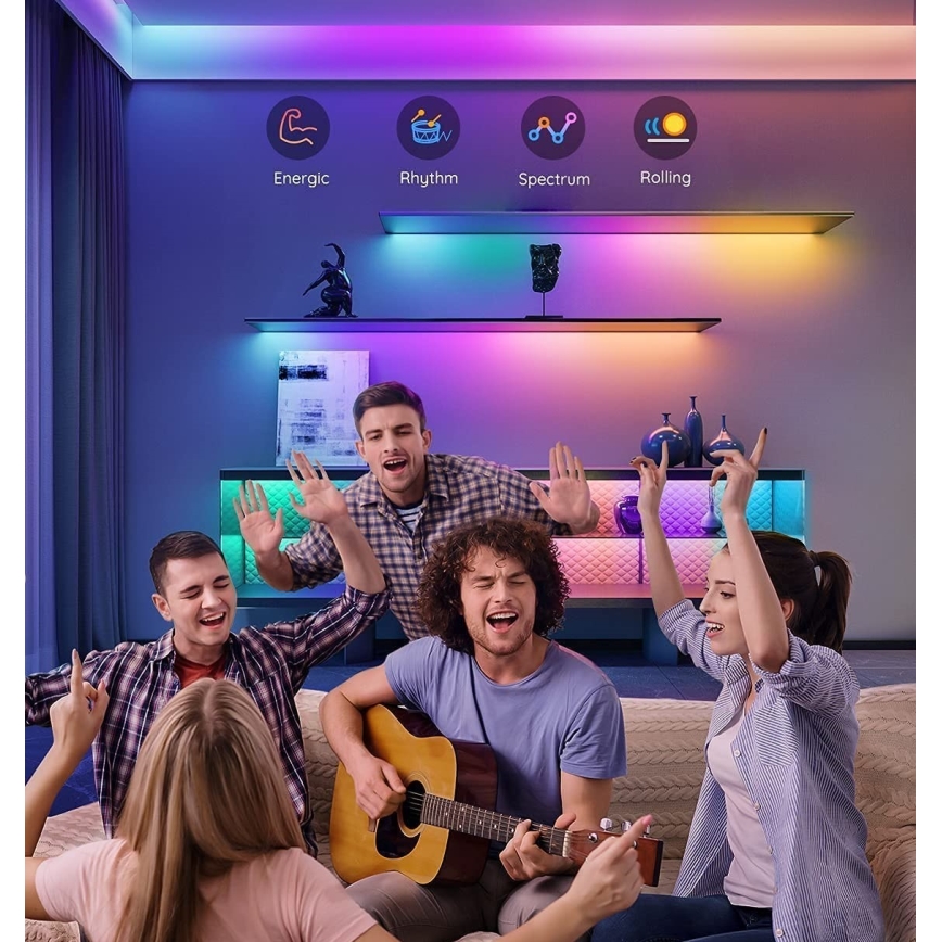 Govee - M1 PRO PREMIUM Smart RGBICW+ LED Valgusriba 2m Wi-Fi Matter