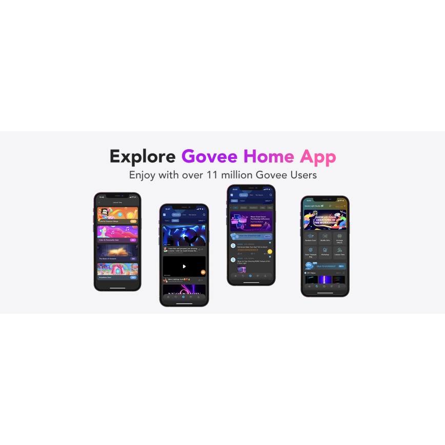 Govee - M1 PRO PREMIUM Smart RGBICW+ LED Valgusriba 2m Wi-Fi Matter
