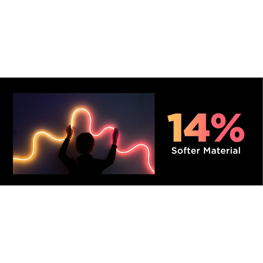 Govee - Neon 2 MATTER paindlik LED Valgusriba 5m RGBIC Wi-Fi IP67