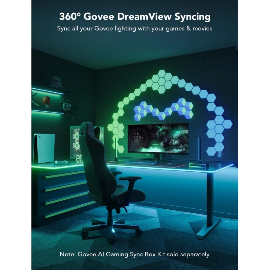 Govee - Neon LED laua taustvalgustus 3m RGBIC Wi-Fi