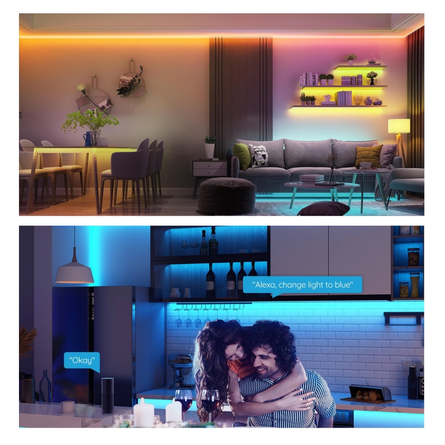 Govee - Nutikas LED RGB hämardatav valgusriba LED/36W/24V 10m Wi-Fi