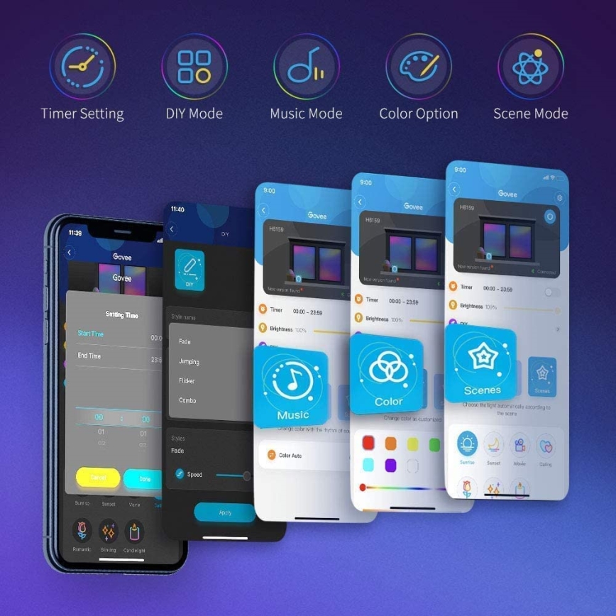 Govee - Nutikas LED RGB hämardatav valgusriba LED/36W/24V 10m Wi-Fi