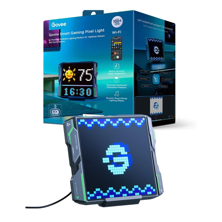 Govee - Pixel Valgustus 1024 LED Valguspaneel Matter LED/12W/12V Wi-Fi