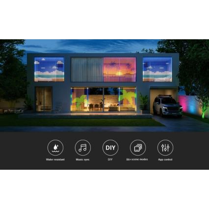 Govee - RGBIC Kardinavalgustus 520 LED 1,5x2m Wi-Fi IP65