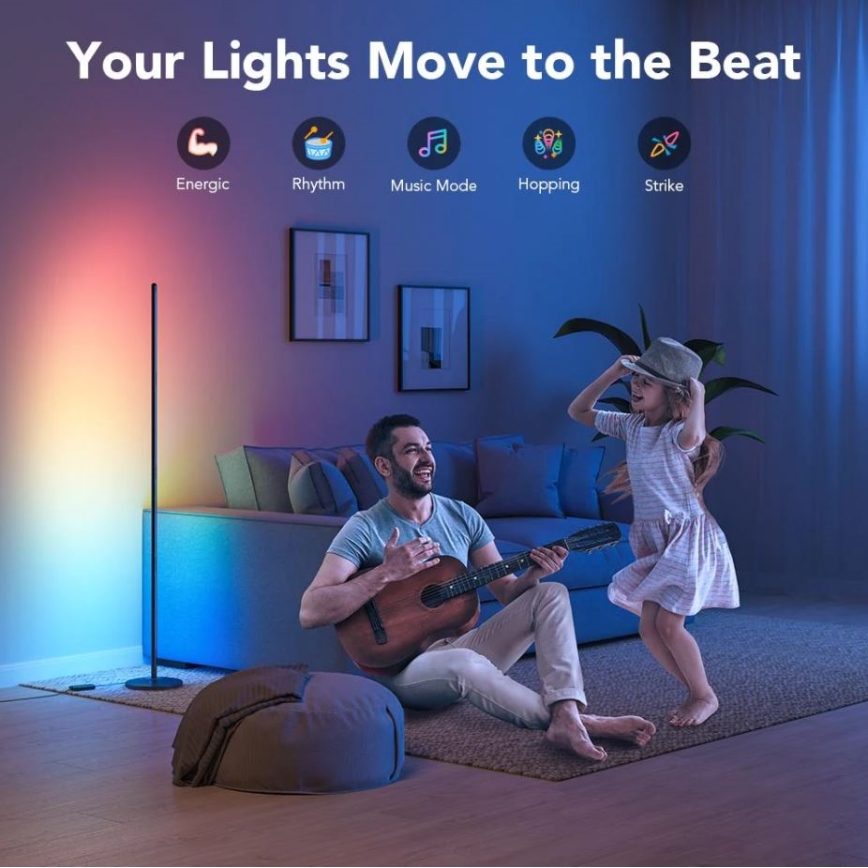 Govee - RGBICW Smart Nurk Floor Lamp Wi-Fi