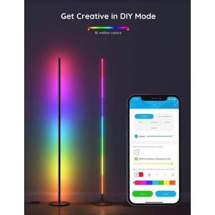Govee - RGBICW Smart Nurk Floor Lamp Wi-Fi