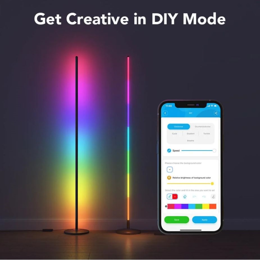 Govee - RGBICW Smart Nurk Floor Lamp Wi-Fi