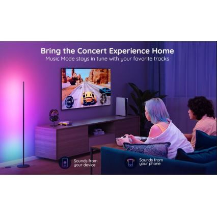 Govee - RGBICW Smart Nurk Floor Lamp Wi-Fi