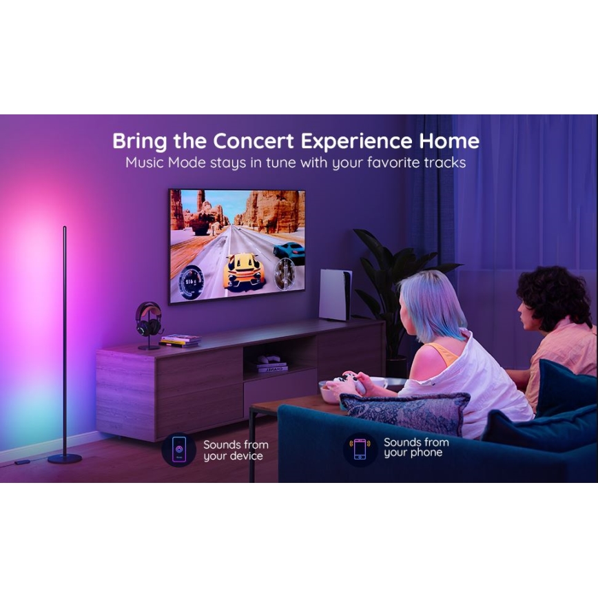 Govee - RGBICW Smart Nurk Floor Lamp Wi-Fi