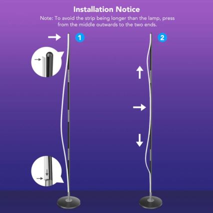 Govee - RGBICW Smart Nurk Floor Lamp Wi-Fi