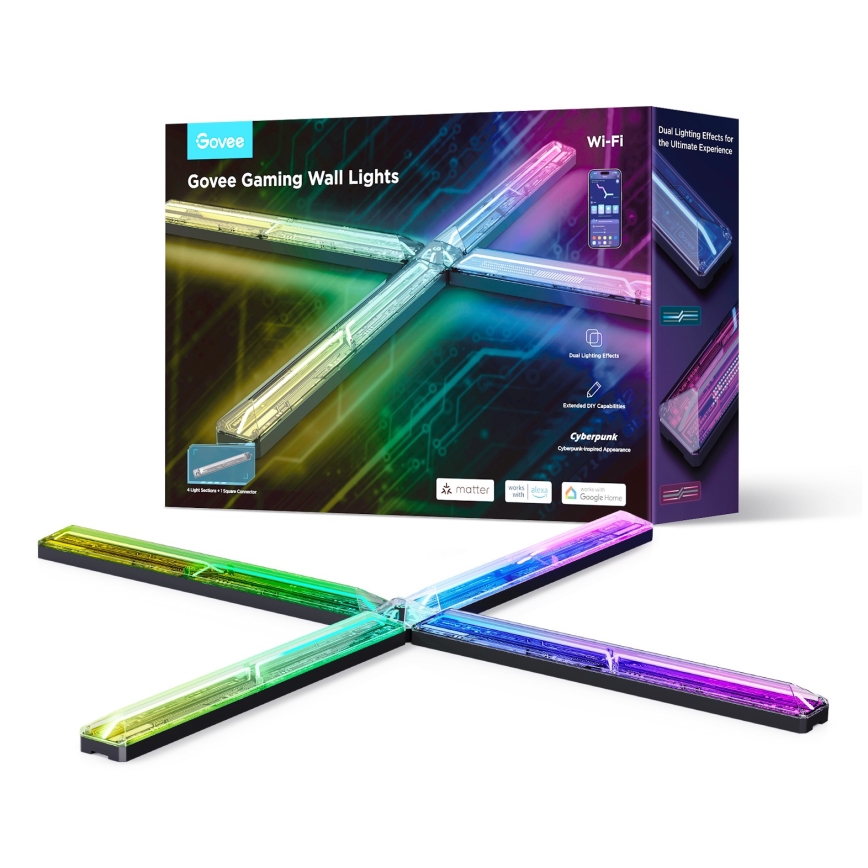 Govee - Smart Gaming (4+1) Seinavalgusti RGBIC Wi-Fi