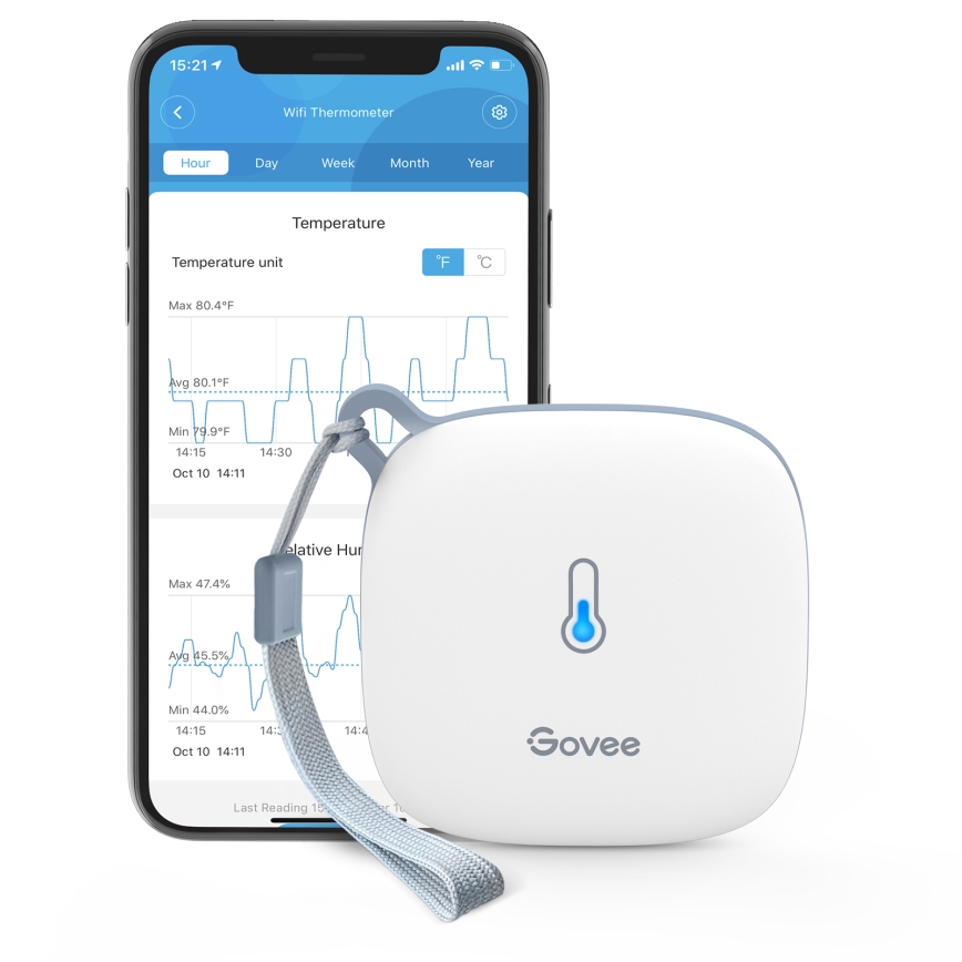Govee - Termomeeter ja hügromeeter 3xAAA Wi-Fi