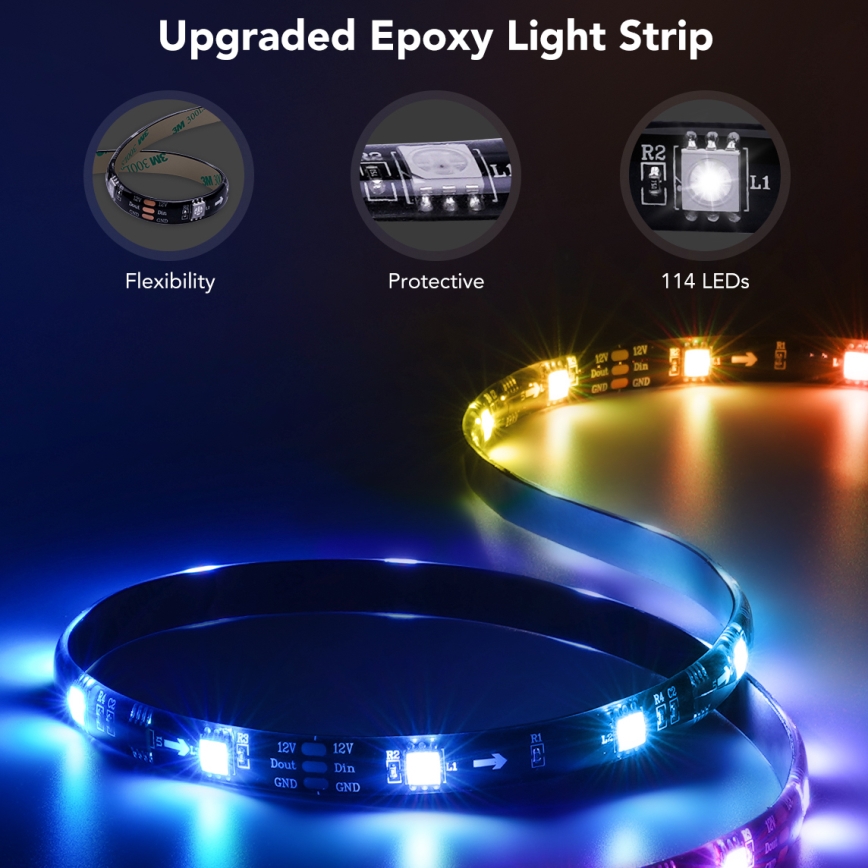 Govee - TV 40-50 nutikas LED taustavalgus RGBIC Wi-Fi