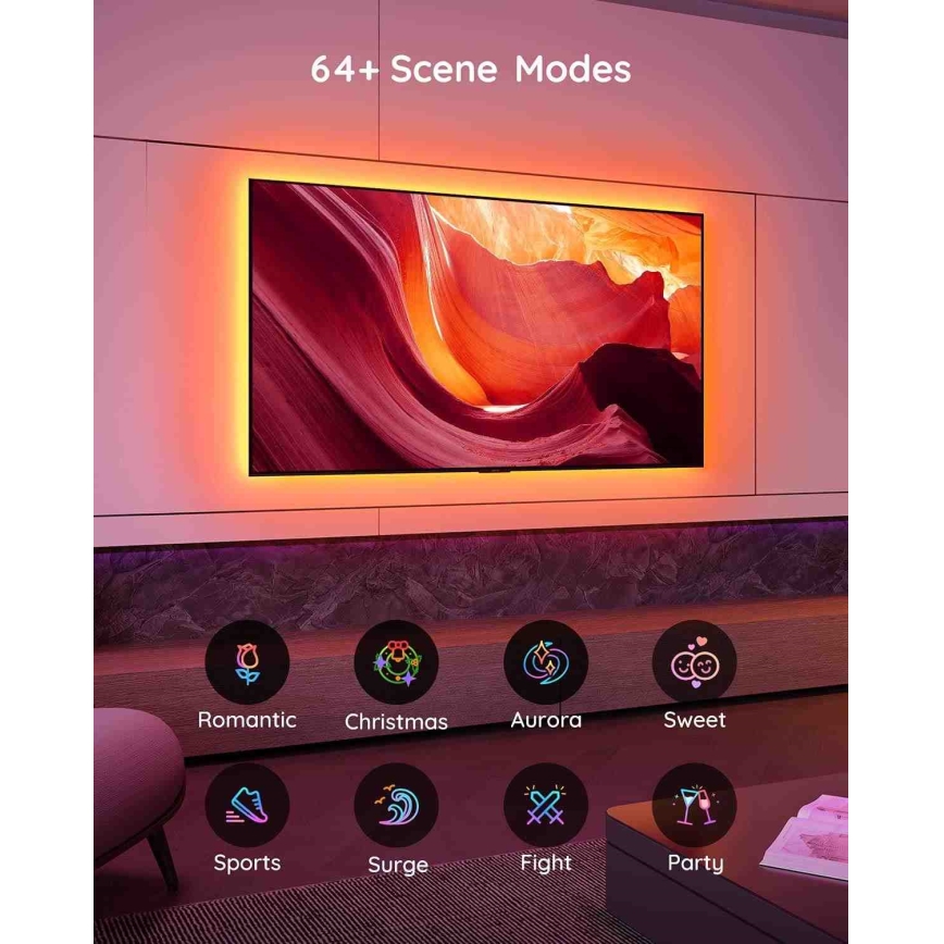 Govee - TV 46-60 Nutikas RGB LED-taustavalgustus