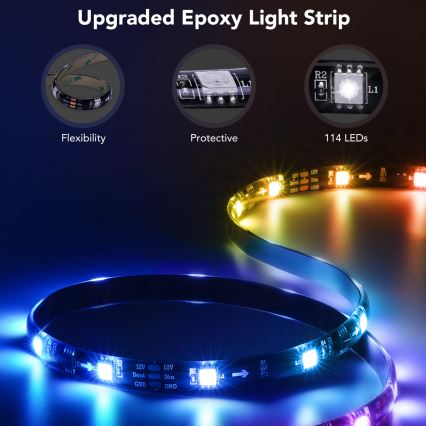 Govee - TV 55-65 Nutikas LED-taustavalgustus RGBIC Wi-Fi