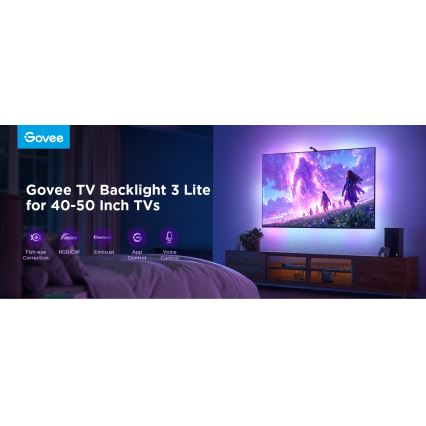 Govee - TV Backlight 3 Lite TV 40-50 SMART LED taustvalgustus RGBICW Wi-Fi IP67 +RC