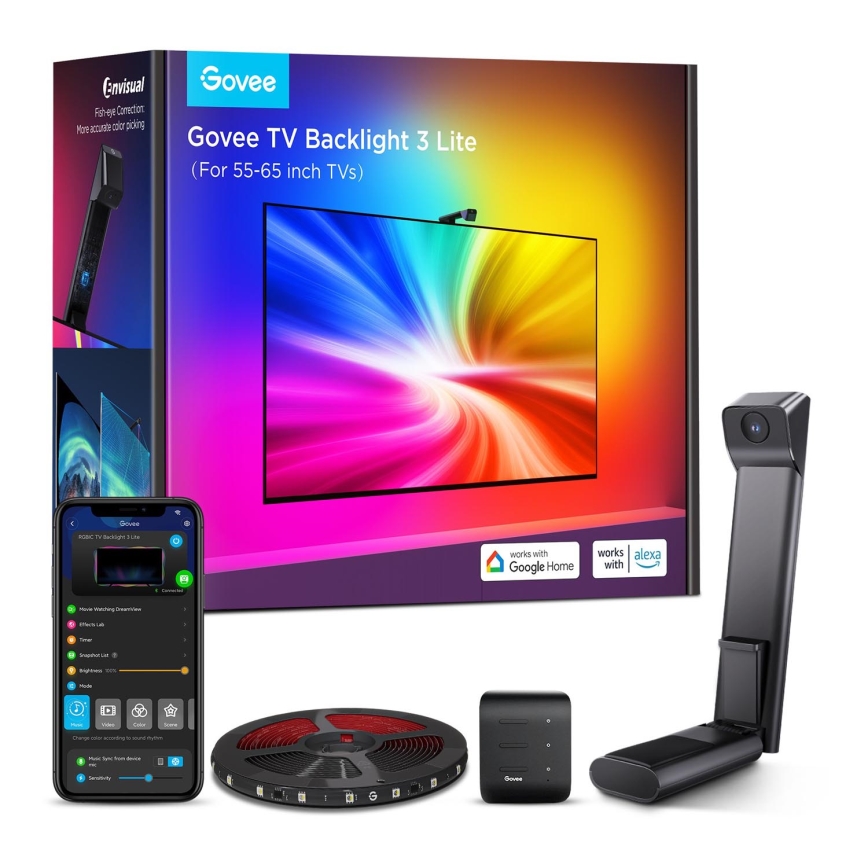 Govee - TV Backlight 3 Lite TV 55-65" SMART LED taustvalgustus RGBICW Wi-Fi IP67 + kaugjuhtimispult