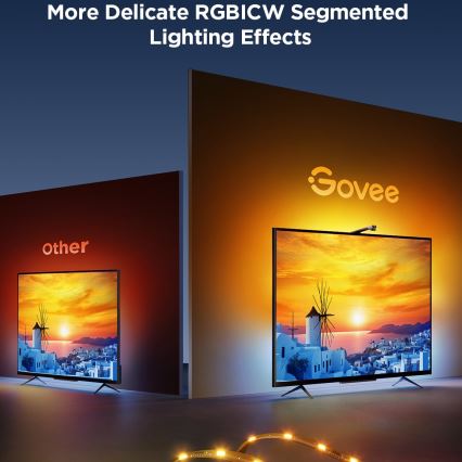 Govee - TV Backlight 3 Lite TV 55-65" SMART LED taustvalgustus RGBICW Wi-Fi IP67 + kaugjuhtimispult