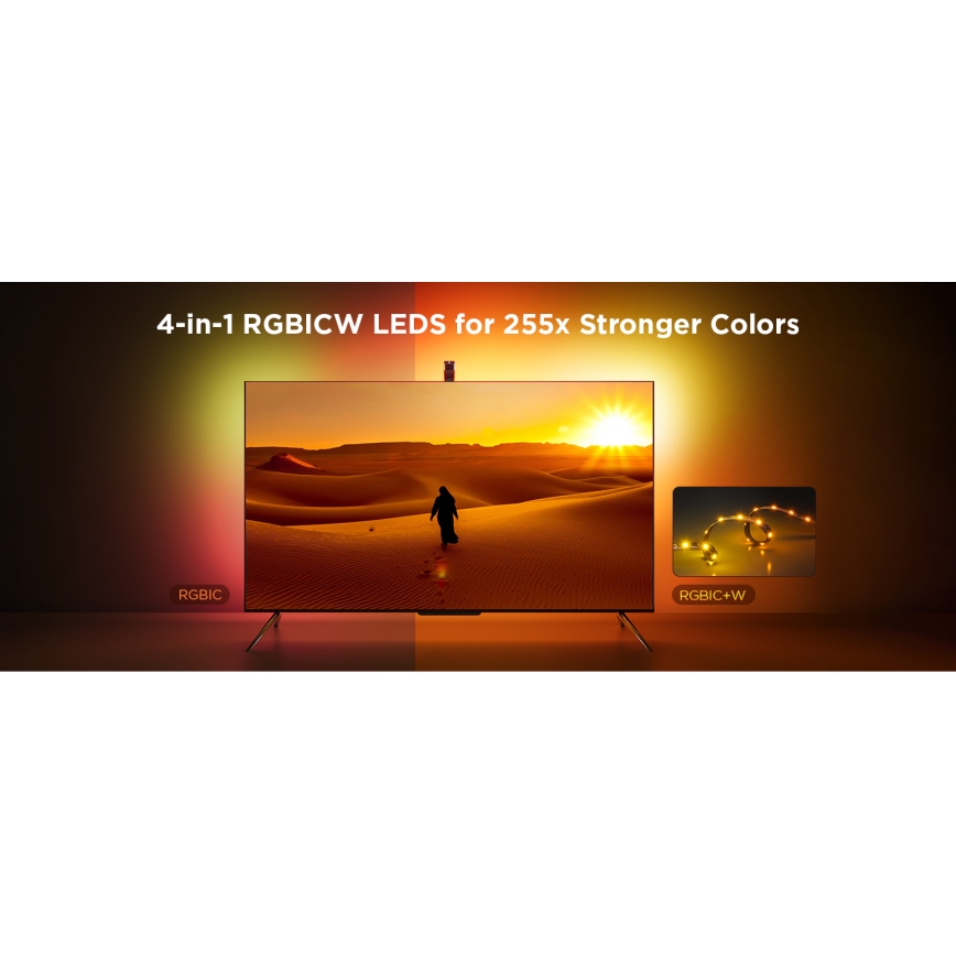 Govee - TV Backlight 3 Lite TV 55-65" SMART LED taustvalgustus RGBICW Wi-Fi IP67 + kaugjuhtimispult