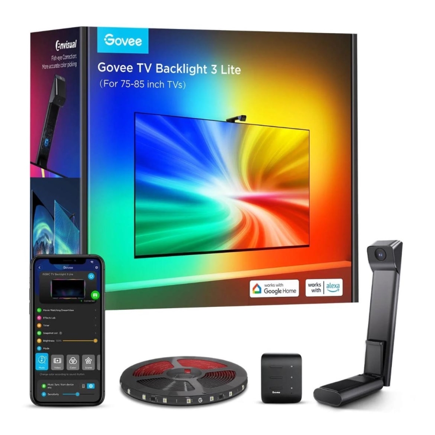 Govee - TV Backlight 3 Lite TV 75-85" SMART LED taustvalgustus RGBICW Wi-Fi IP67
