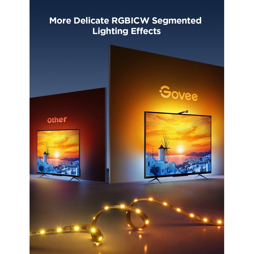 Govee - TV Backlight 3 Lite TV 75-85" SMART LED taustvalgustus RGBICW Wi-Fi IP67