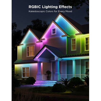 Govee - Väli Pro SMART RGBICWW väli LED Valgusriba 10m 2700-6500K Wi-Fi IP65