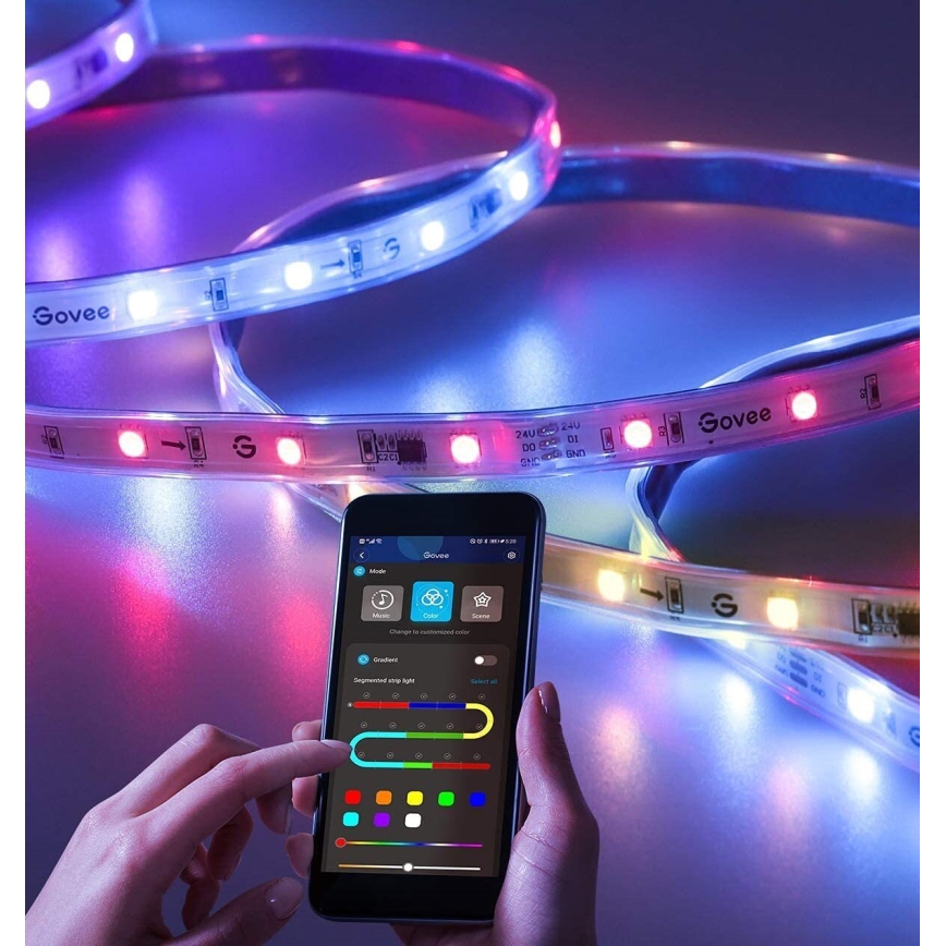 Govee - Väli Pro SMART RGBICWW väli LED Valgusriba 10m 2700-6500K Wi-Fi IP65