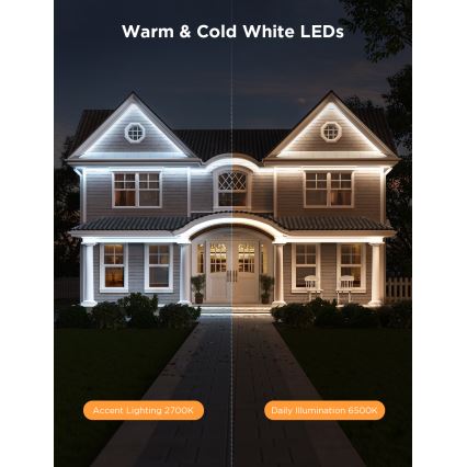 Govee - Väli Pro SMART RGBICWW väli LED Valgusriba 10m 2700-6500K Wi-Fi IP65