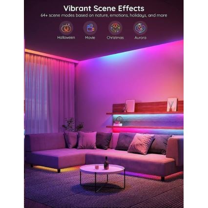 Govee - Wi-Fi RGBIC PRO Smart LED Valgusriba 10m
