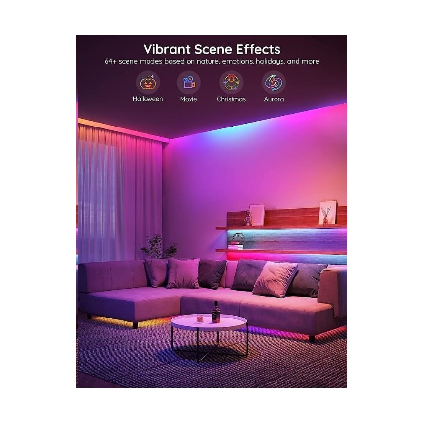 Govee - Wi-Fi RGBIC PRO Smart LED Valgusriba 10m