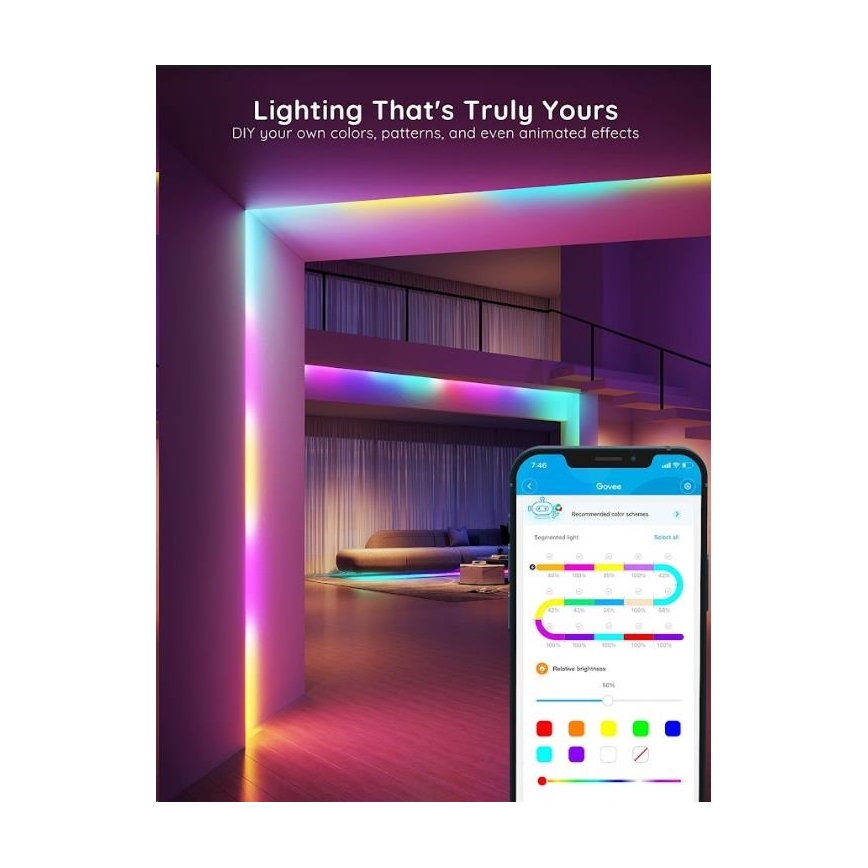 Govee - Wi-Fi RGBIC PRO Smart LED Valgusriba 10m