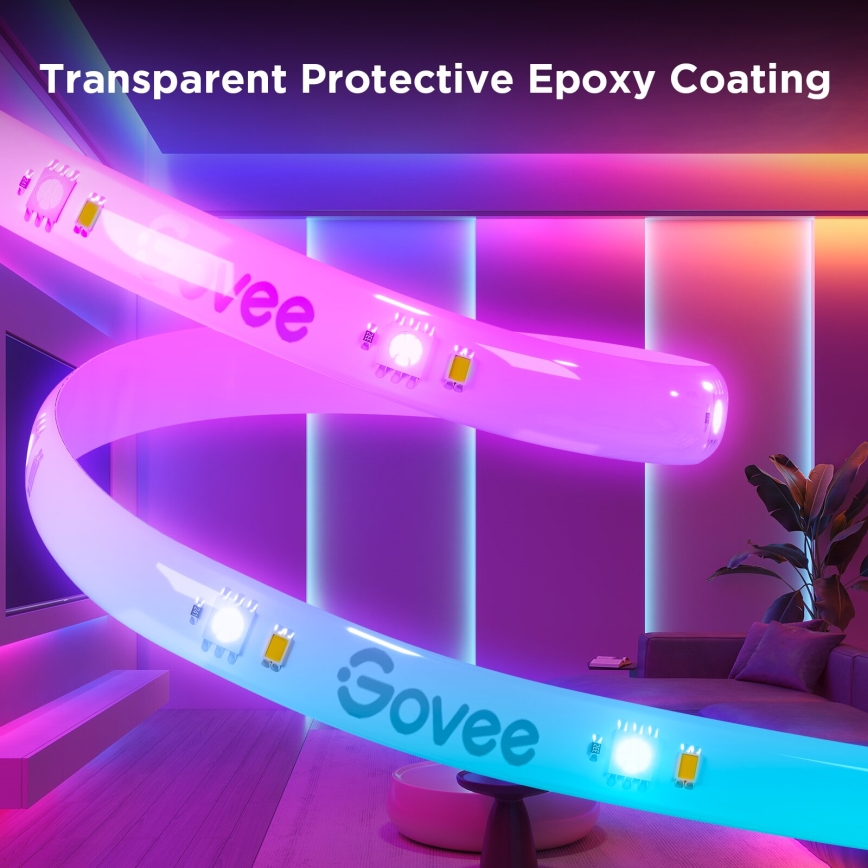 Govee - Wi-Fi RGBICW Smart PRO LED Valgusriba 10m MATTER - väga vastupidav