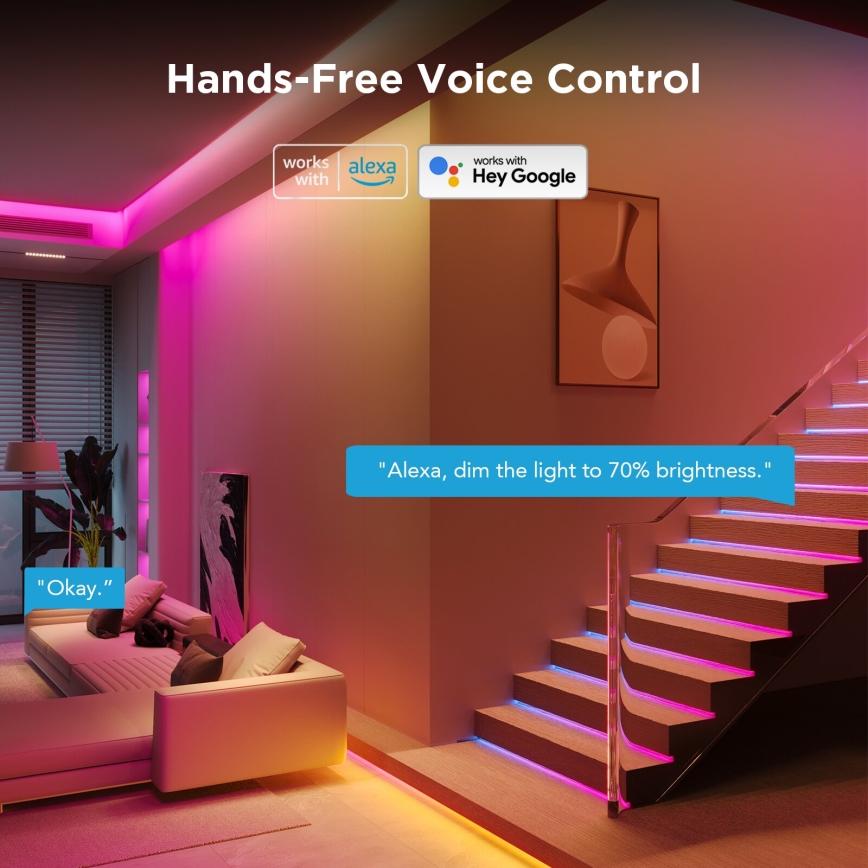Govee - Wi-Fi RGBICW Smart PRO LED Valgusriba 10m MATTER - väga vastupidav