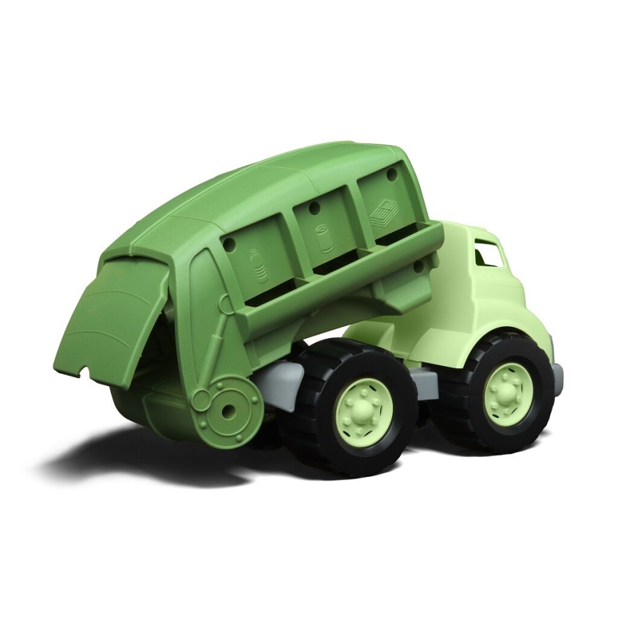 Green Toys - Taaskasutamise prügiauto roheline