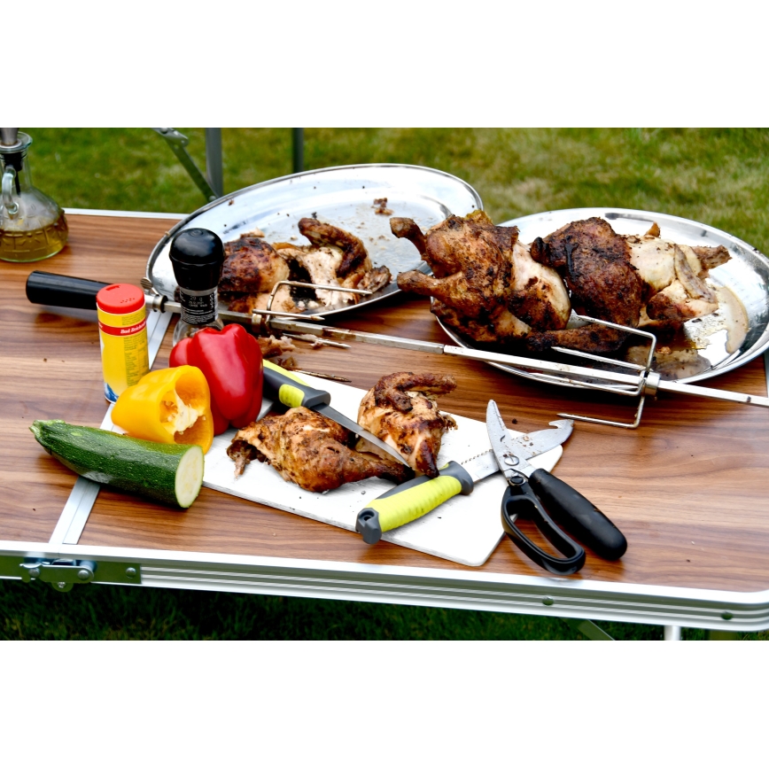 Grillitarvikud kotiga, roostevaba teras, 6 tk