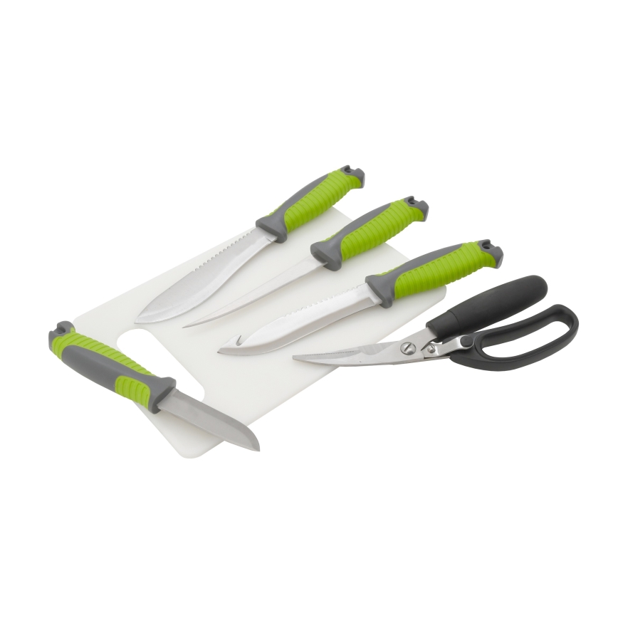 Grillitarvikud kotiga, roostevaba teras, 6 tk
