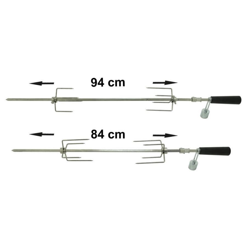 Grillvarras mootoriga 230V