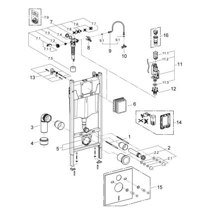 GROHE 103843SH00 - 5-ühes komplekt SOLIDO COMPACT 1,13 m keraamika/valge