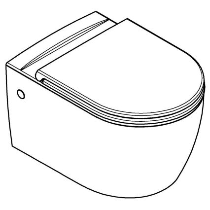 GROHE 103848SH00 - Seinakinnitusega WC-pott START ROUND CERAMIC 368 × 543 mm durovalge