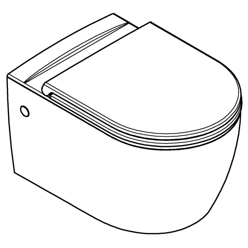 GROHE 103848SH00 - Seinakinnitusega WC-pott START ROUND CERAMIC 368 × 543 mm durovalge