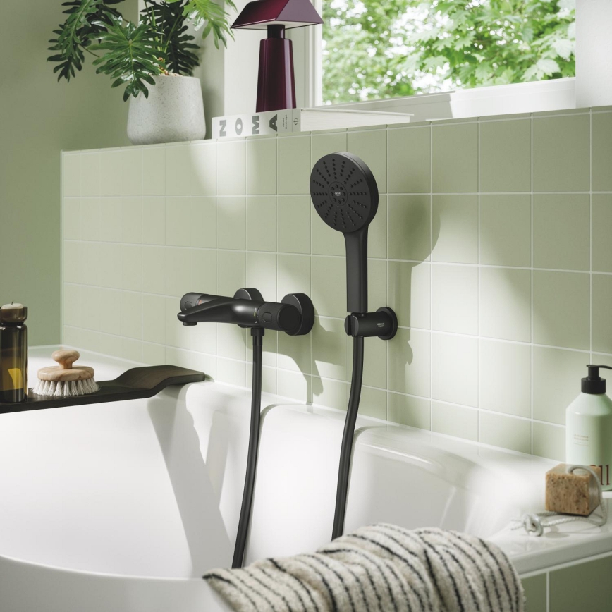 GROHE 1348632430 - Käsidušš VITALIO JOY+ 120 mm must