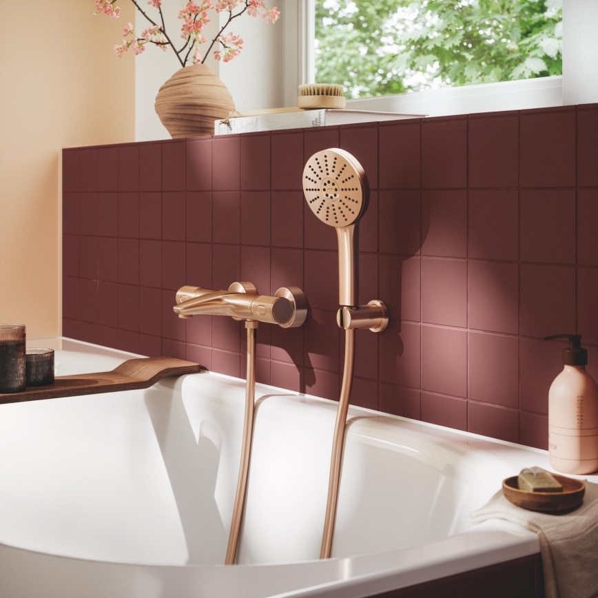 GROHE 134863DL00 - VITALIO JOY+ käsidušš, 120 mm, vaskviimistlusega