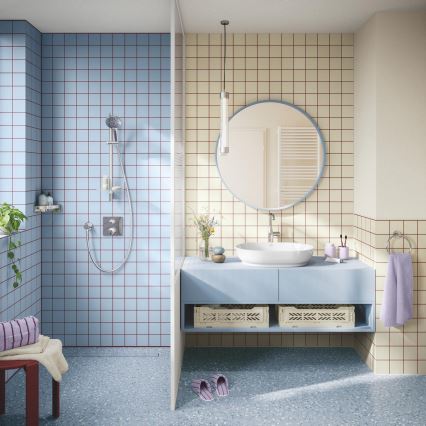 GROHE 1348660000 - Dušikomplekt VITALIO JOY+ 120 mm läikiv kroom