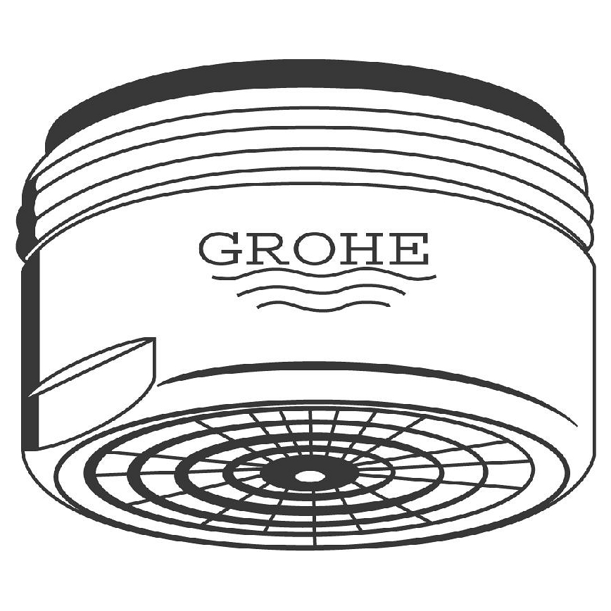GROHE 13929000 - Kraani aeraator M 24 × 1 läikiv kroom