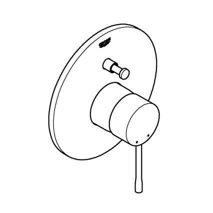 GROHE 19285001 - Peidetav vannisegisti ESSENCE, läikiv kroom