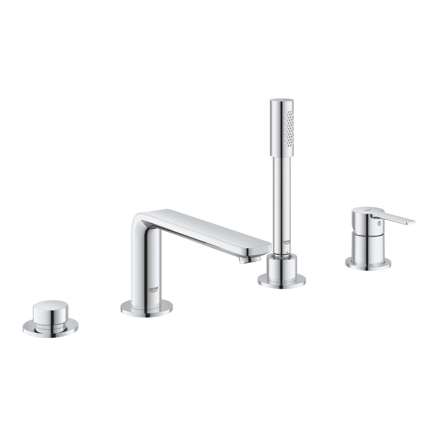 GROHE 19577001 - LINEARE neljaauguline vannisegisti komplekt, läikiv kroom