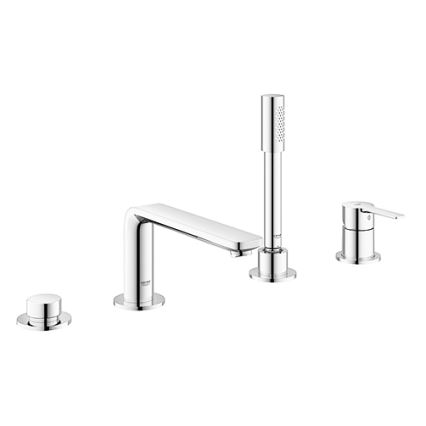 GROHE 19577001 - LINEARE neljaauguline vannisegisti komplekt, läikiv kroom