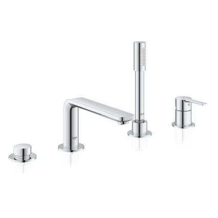 GROHE 19577001 - LINEARE neljaauguline vannisegisti komplekt, läikiv kroom
